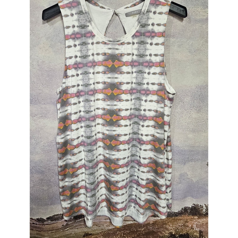 Tart Collections  multicolor ikat-style geometric print Size Large